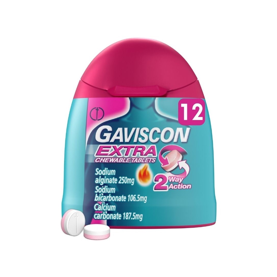 Gaviscon Extra Chewable Peppermint Handy Pack Tablets 12s